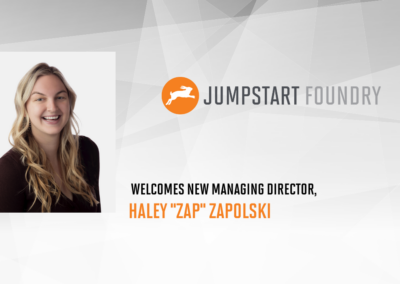 Meet Haley “Zap” Zapolski, the new Jumpstart Foundry Managing Director!